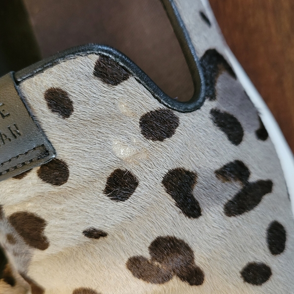 Cole Haan Women's Gray Leopard-Print Slip-On Sneakers - Picture 4 of 8